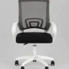 Кресло офисное TopChairs Simple SN черный пластик белый УТ000042082 - 3