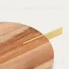 Zairin Сервировочная доска из 100% акации с ручкой из желтого металла 254247 - 3