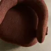 Granite Кресло из коричневого шенилла и массива ясеня в отделке орех 207787 - 1
