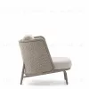 Уличное кресло Sedalis из алюминия и серо-коричневой веревки 251569 - 1