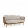 3-местный диван Catalina из бежевой веревки и массива акации 115638 - 5