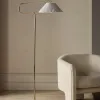 Золотая напольная лампа 
