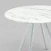 Стол обеденный Хьюстон D100 белый стеклянный УТ000002672 - 5