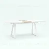 Стол обеденный Детройт раскладной 160-200*90 белый УТ000002655 - 5