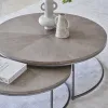 Комплект серых кофейных столов 