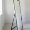 Серебряное напольное зеркало 