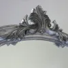Серебряное напольное зеркало 