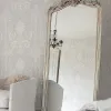 Серебряное зеркало в полный рост 