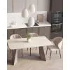 Стол обеденный Eliora 160-240*90 см серая керамика УТ000040862 - 4