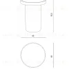 Белый приставной столик 