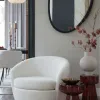 Бордовый приставной столик 
