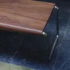 Скамья Tarsel из 100% орехового шпона с конструкцией из матовой стали 419835 - 3
