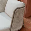 Уличное кресло Sedalis из алюминия и серо-коричневой веревки 251569 - 3