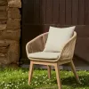 Portalo Стул из бежевого шнура с ножками из массива акации 158033 - 2