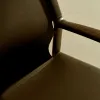Кресло Jan из переработанной кожи темно-коричневого цвета и ясеня в ореховом цвете 301332 - 4