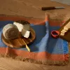 Zairin Сервировочная доска из 100% акации с ручкой из желтого металла 254247 - 2
