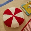 Odet Круглая подушка из 100% хлопка бело-красная 209231 - 2