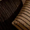 Caliu Чехол для подушки серо-бежевый шелк и хлопок 45 x 45 см 210744 - 3