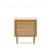 Lenon Тумбочка с 2 ящиками из шпона дуба 50 x 55 см 160929 - 1
