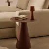 Журнальный столик Wilshire из стекла и стали терракотовый Ø50cm 253559 - 1