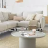 Круглый журнальный столик Fleksa из серого металла Ø 72 см 109402 - 3