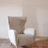Patio Бежевое кресло из синели с ножками из массива бука 149014 - 2