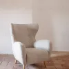 Patio Бежевое кресло из синели с ножками из массива бука 149014 - 4