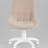Кресло офисное Флекс велюр бежевый, пластик белый УТ000043341 - 3