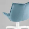 Кресло офисное Осло велюр пыльно-синий, пластик белый УТ000043350 - 7