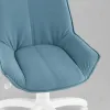Кресло офисное Осло велюр пыльно-синий, пластик белый УТ000043350 - 8