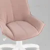 Кресло офисное Осло велюр пыльно-розовый, пластик белый УТ000043348 - 8