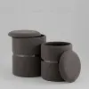 Комплект пуфов Гвейн с ящиком графит рогожка графит УТ000042593 - 3