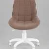 Кресло офисное Флекс велюр мокка пластик белый УТ000043459 - 3