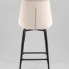 Стул полубарный Флекс с поворотным механизмом велюр бежевый опора черный муар УТ000042955 - 7
