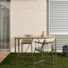 Salguer Барный стол из массива акации и коричневой стали Ø 140 x 70 см 157233 - 2