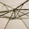 Бежевый консольный зонт Noli с зеленой алюминиевой конструкцией, 300 x 300 см 483375 - 9