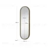 Зеркало Tiare металлическое 31 x 101 см 102136 - 4
