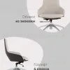 Кресло офисное TopChairs Soulo светло-серый, коричневый УТ000039419 - 1