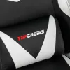 Кресло спортивное TopChairs MG-7019 черно-белый УТ000042692 - 9