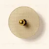 Бра Tan Tan A1053/10 см золотой металл, диск 1125/30 см натуральный ротанг 107945 - 1