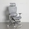 Кресло офисное TopChairs Nimbus белая сетка белый пластик УТ000043095 - 1