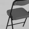 Стул складной Джонни иск.кожа серый, каркас черный матовый УТ000043449 - 7