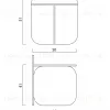 Cтолик приставной Фло FCT445696FNS - 5