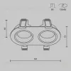 Встраиваемый светильник Maytoni DL126-02-GU10-B  - 7