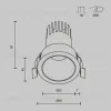 Встраиваемый светильник Maytoni DL116-10W-3K-W  - 10