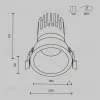 Встраиваемый светильник Maytoni DL118-15W-3K-W  - 13