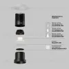 Встраиваемый светильник Maytoni DL122-15W-3K-TRS-B  - 11