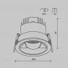 Встраиваемый светильник Maytoni DL100-12W2.7-3-4K-RD-W  - 9