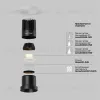 Встраиваемый светильник Maytoni DL122-15W-2.7K-TRS-B  - 11