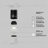 Встраиваемый светильник Maytoni DL121-15W-4K-TRS-W  - 10